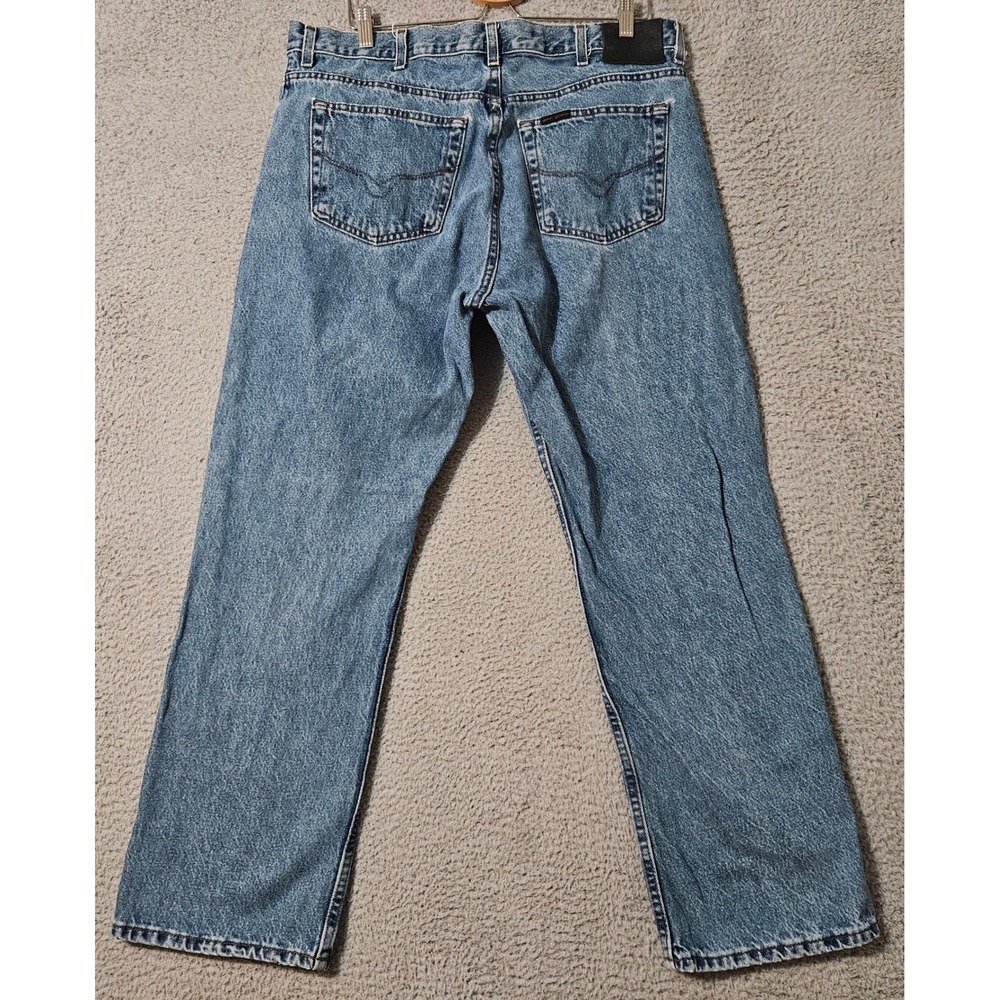Harley Davidson Jeans Mens 38 Blue Denim‎ Straight Leg Motorcycle 38x30 - Picture 2 of 8